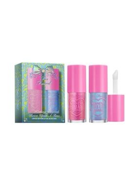 TOO FACED Kissing Jelly Twice Upon a Time Limited Edition Lip Gloss Duo - NIB